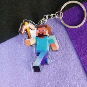 llavero steve minecraft